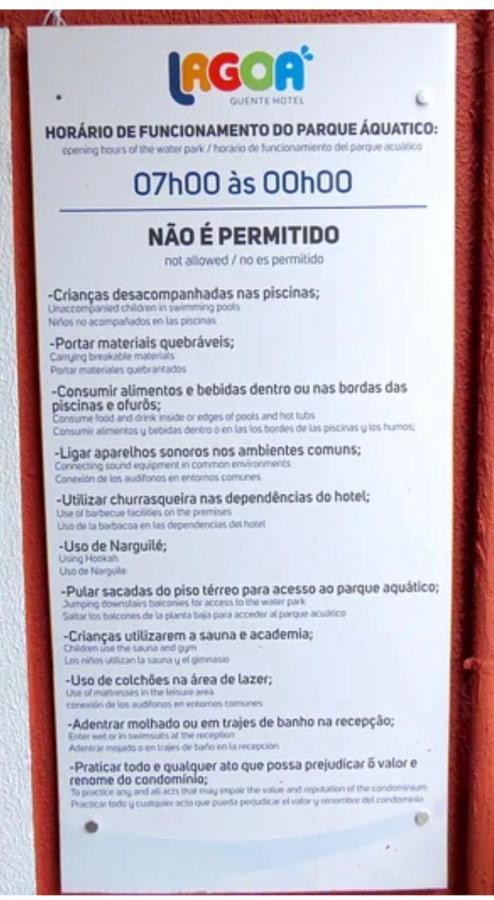 Lagoa Quente Hotel, Caldas Novas Go, Flat 357 Eksteriør bilde